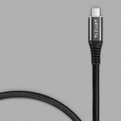 USB-C naar USB-C kabel - 1 meter - zwart
