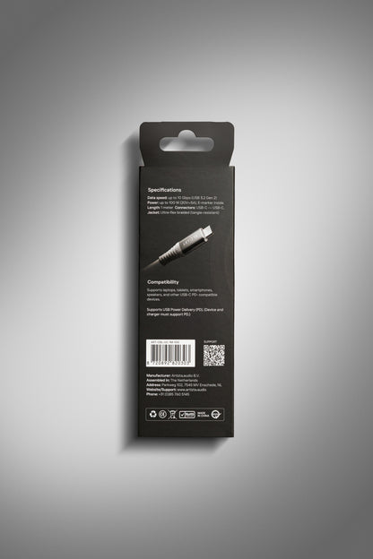 USB-C naar USB-C kabel - 1 meter - wit